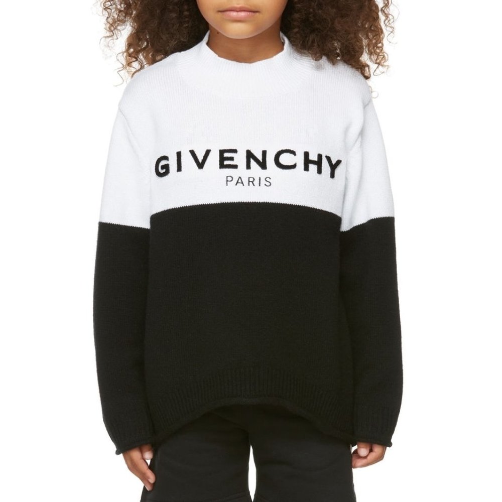 COPY - NWT Givenchy Kids Black & White Color Block Sweater - Sz 4